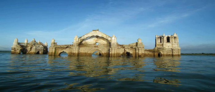 A drowning church, Shettihalli